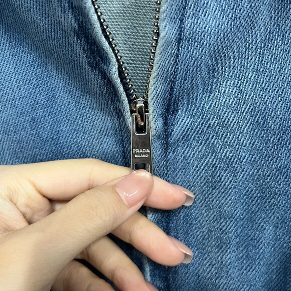 Prada blue-brown denim jacket - Picture 9 of 11